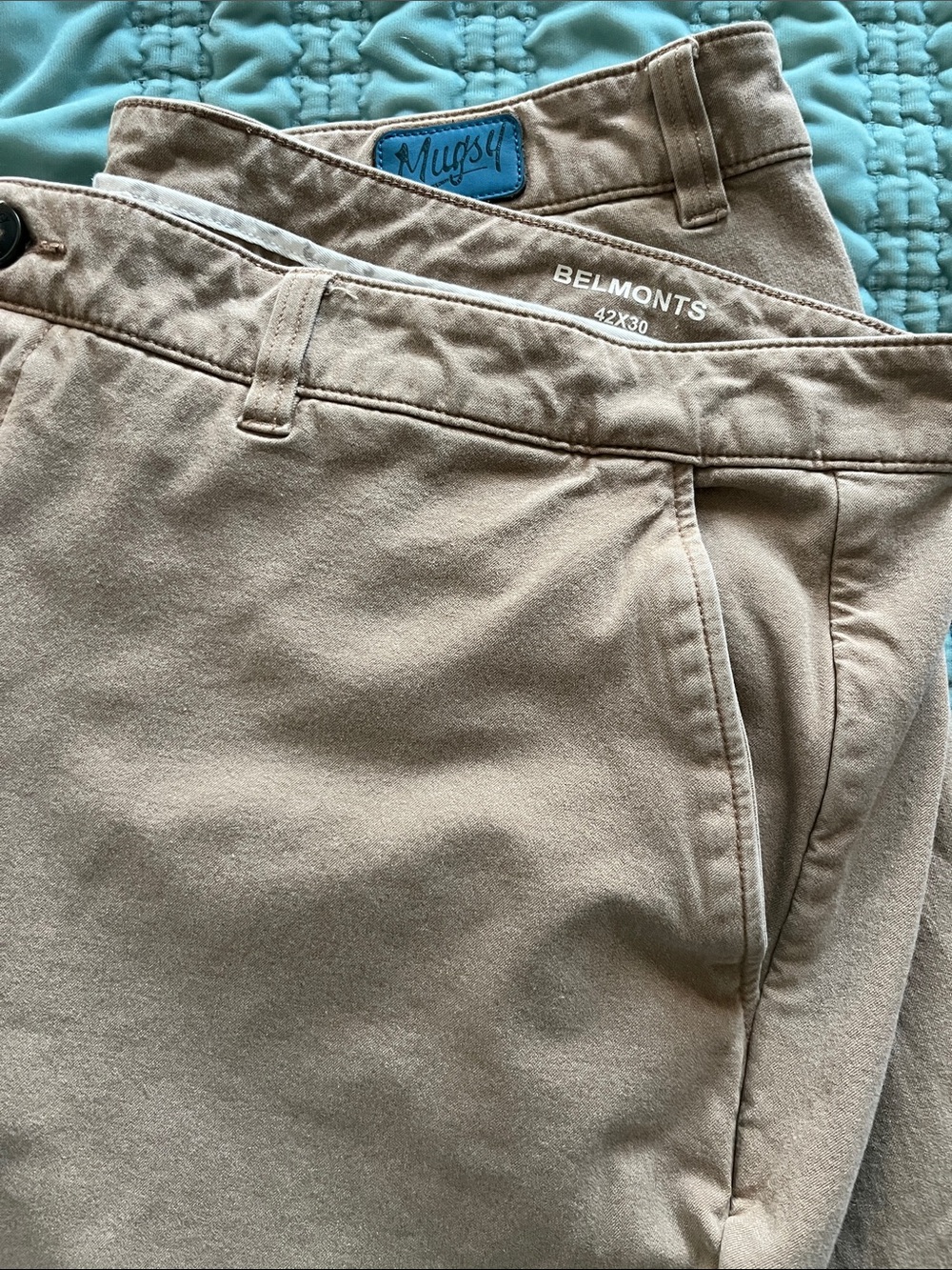 Men's Mugsy Belmonts Khaki Chino Pants - Tan